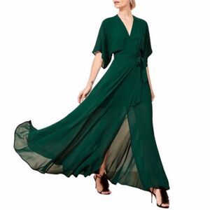 Reformation Winslow Dress Emerald NWT